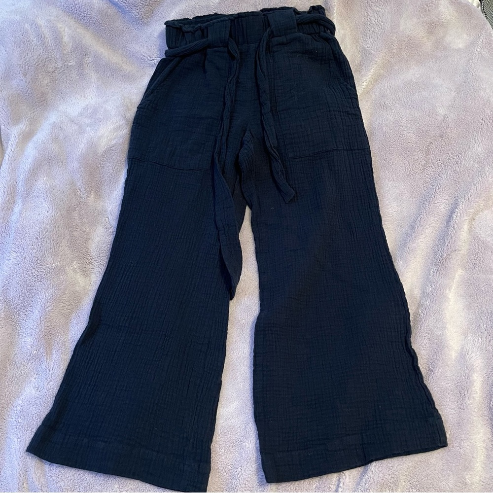 Navy Linen Pants